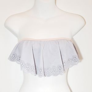 Pursuit Swimwear Bandeau Ruffle Swim Top